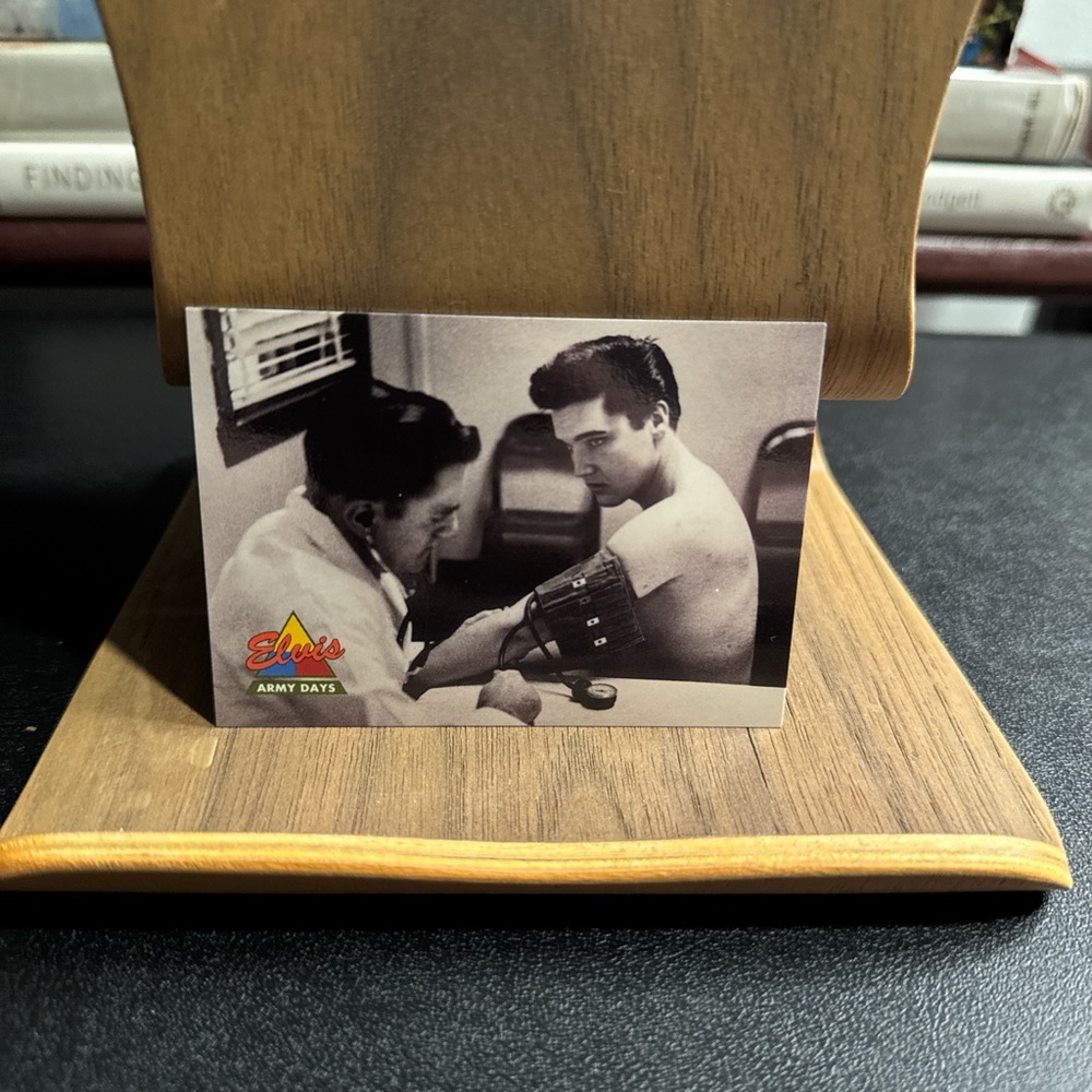 Elvis Army Days Trading Card - Black and White